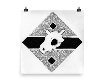Cubone Print On Matte Paper