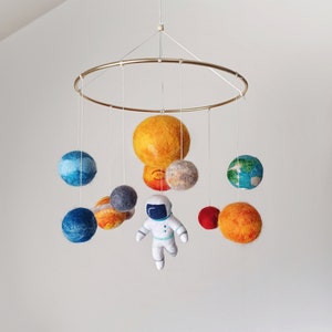 Solar system mobile crib Space mobile for nursery Gift newborn