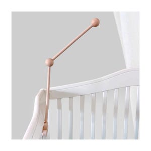 Сrib mobile arm Mobile hanger for crib Wooden baby mobile holder Baby mobile arm for crib Baby cot attachment support