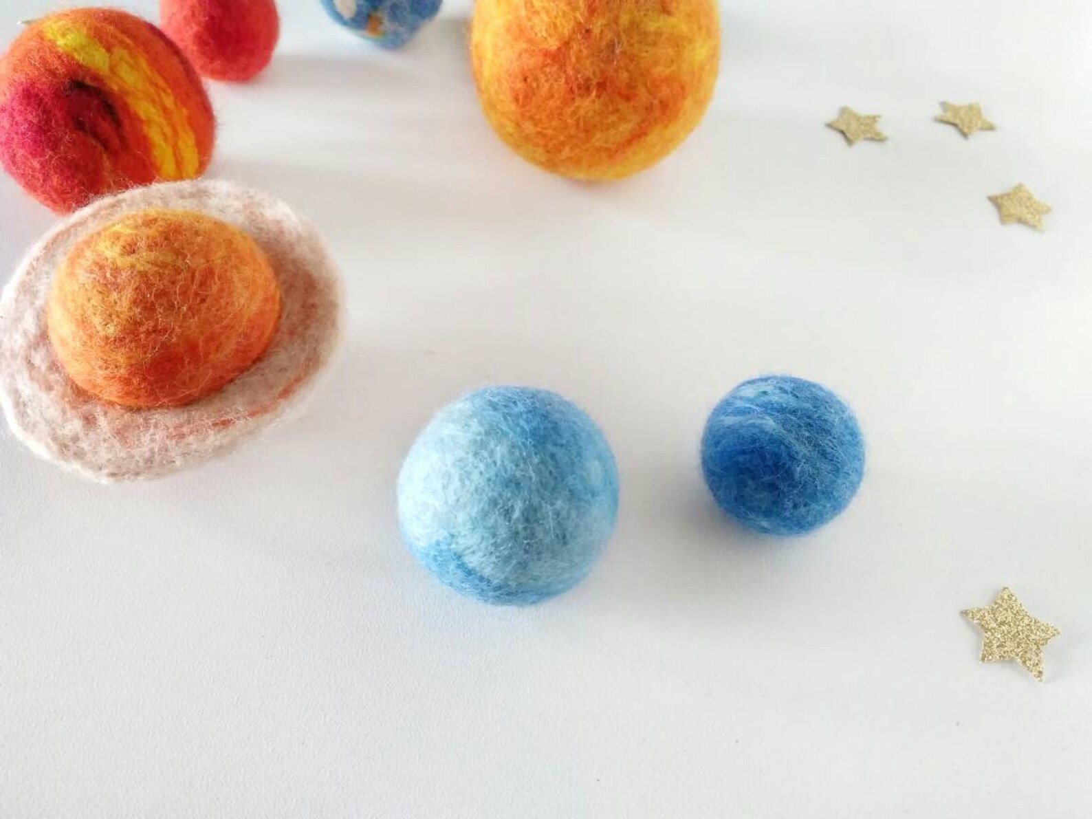 Solar System Set Needle Felt Planets Montessori Science Kits - Etsy Canada
