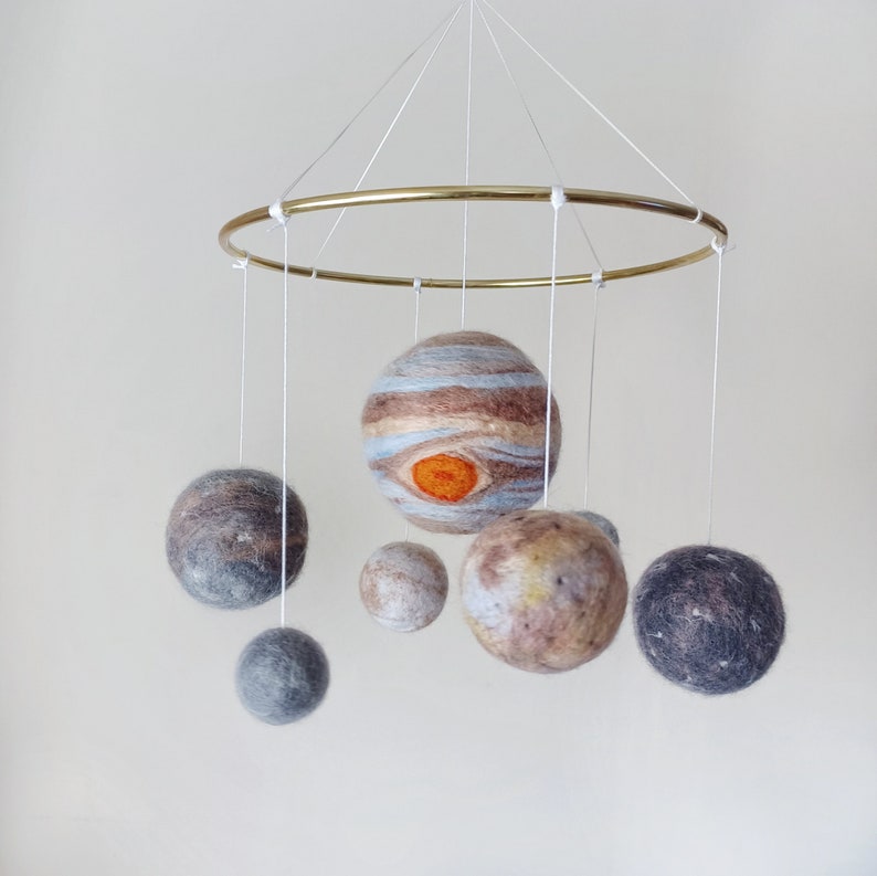Space Mobile for Nursery Space Baby Mobile Boy Felt Planet Mobile Outer ...