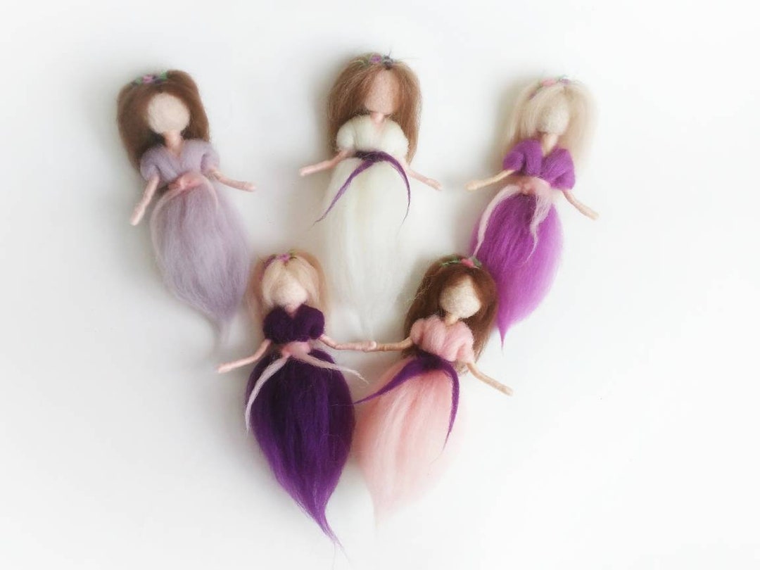 Flower Fairy Doll, Needle Felted Fairy, Waldorf Doll, Felt Fairy
