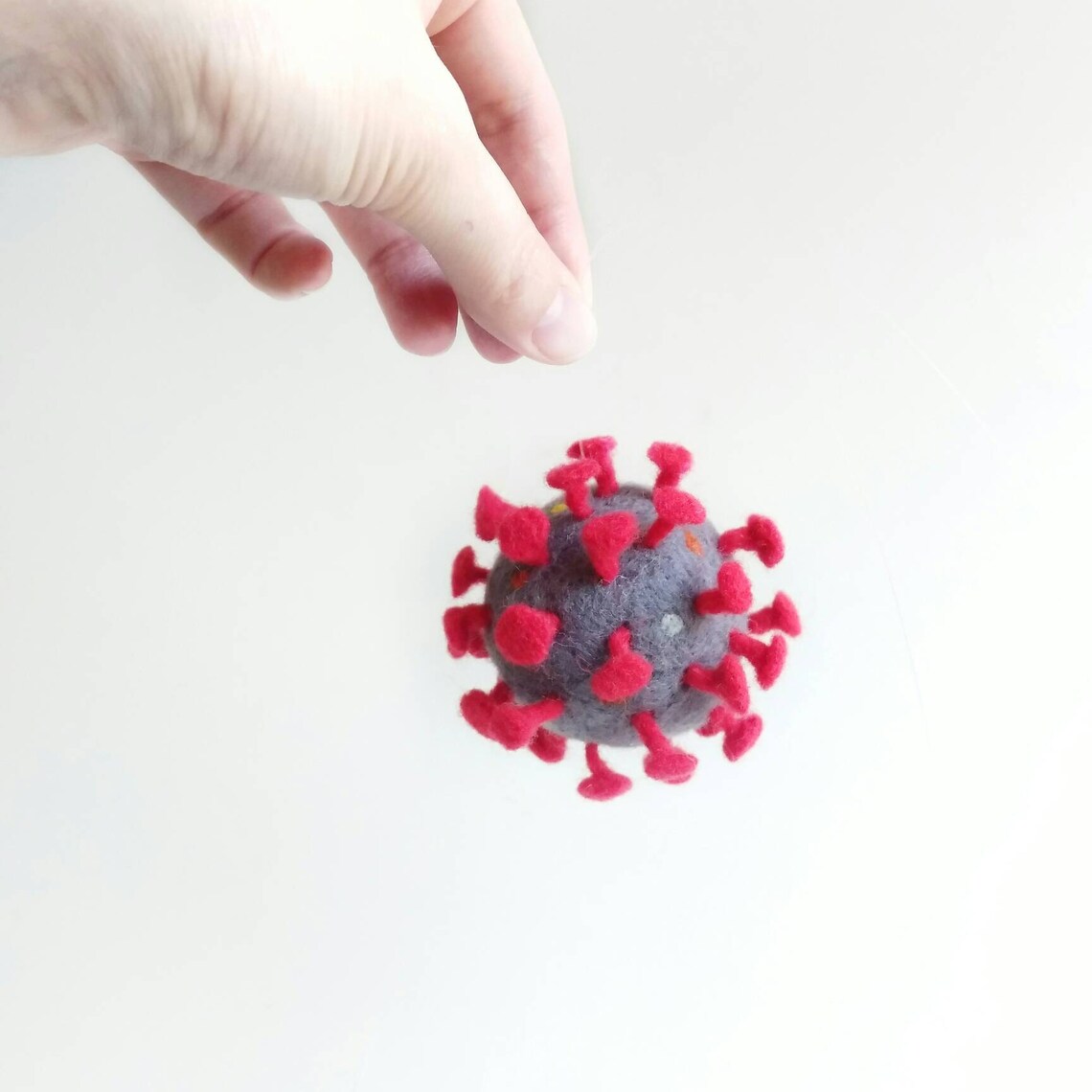 Needle Felted Virus Toy Stuffed Virus Model Cute Virus Etsy Canada