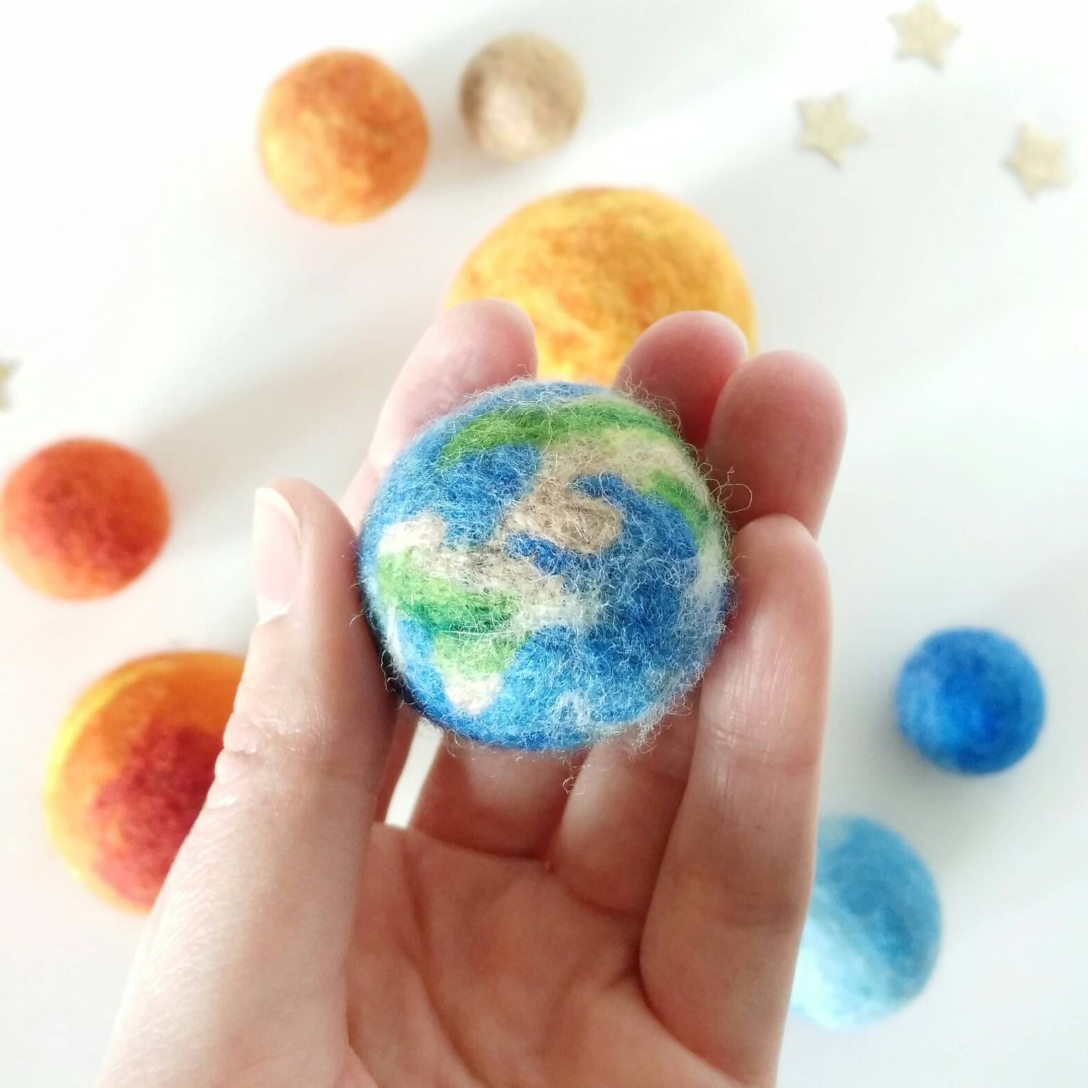 Solar System Set Needle Felt Planets Montessori Science Kits - Etsy Canada