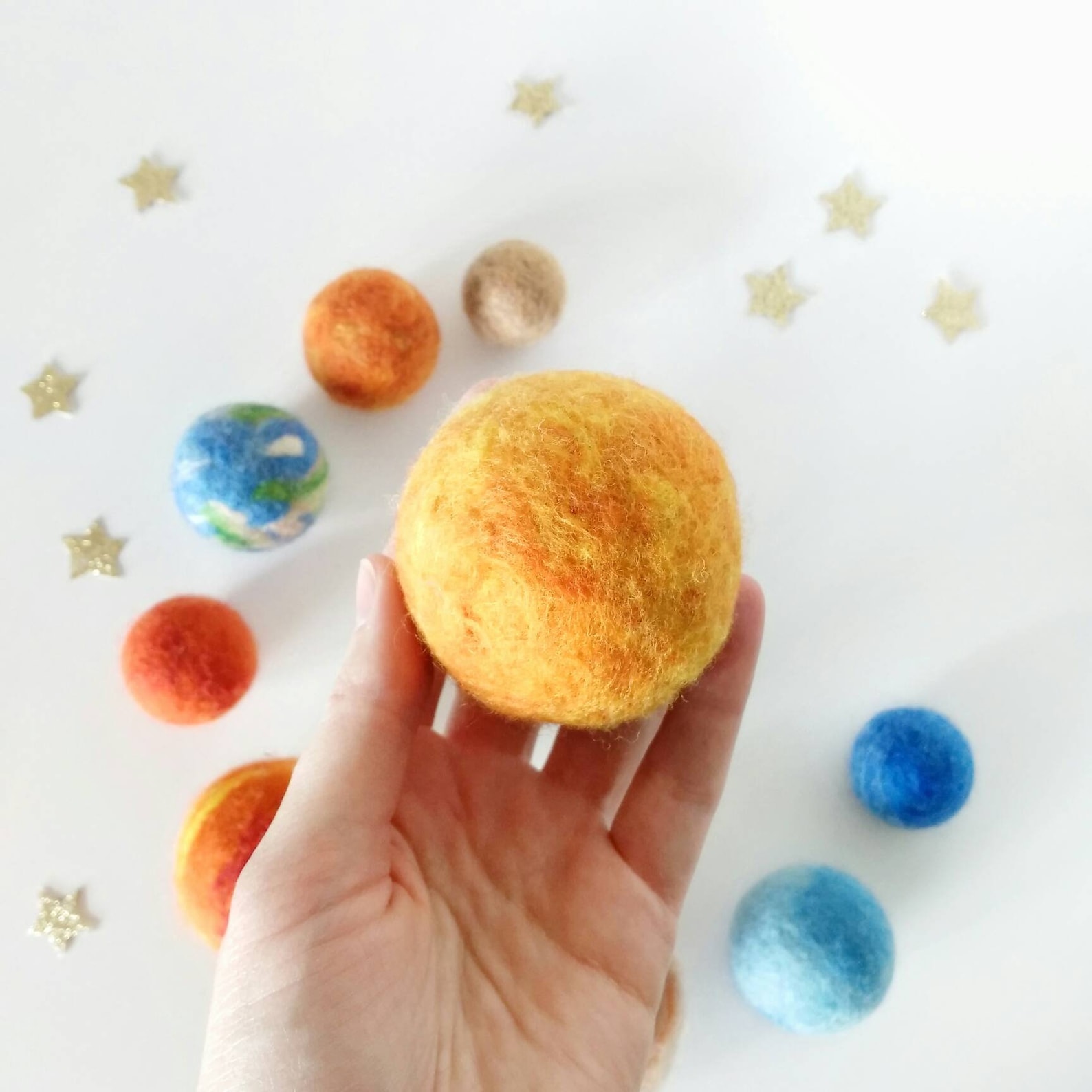 Solar System Set Needle Felt Planets Montessori Science Kits - Etsy Canada