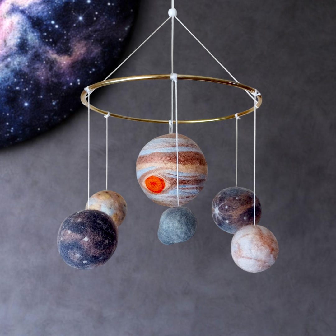 Space Mobile for Nursery Space Baby Mobile Boy Felt Planet Mobile Outer ...