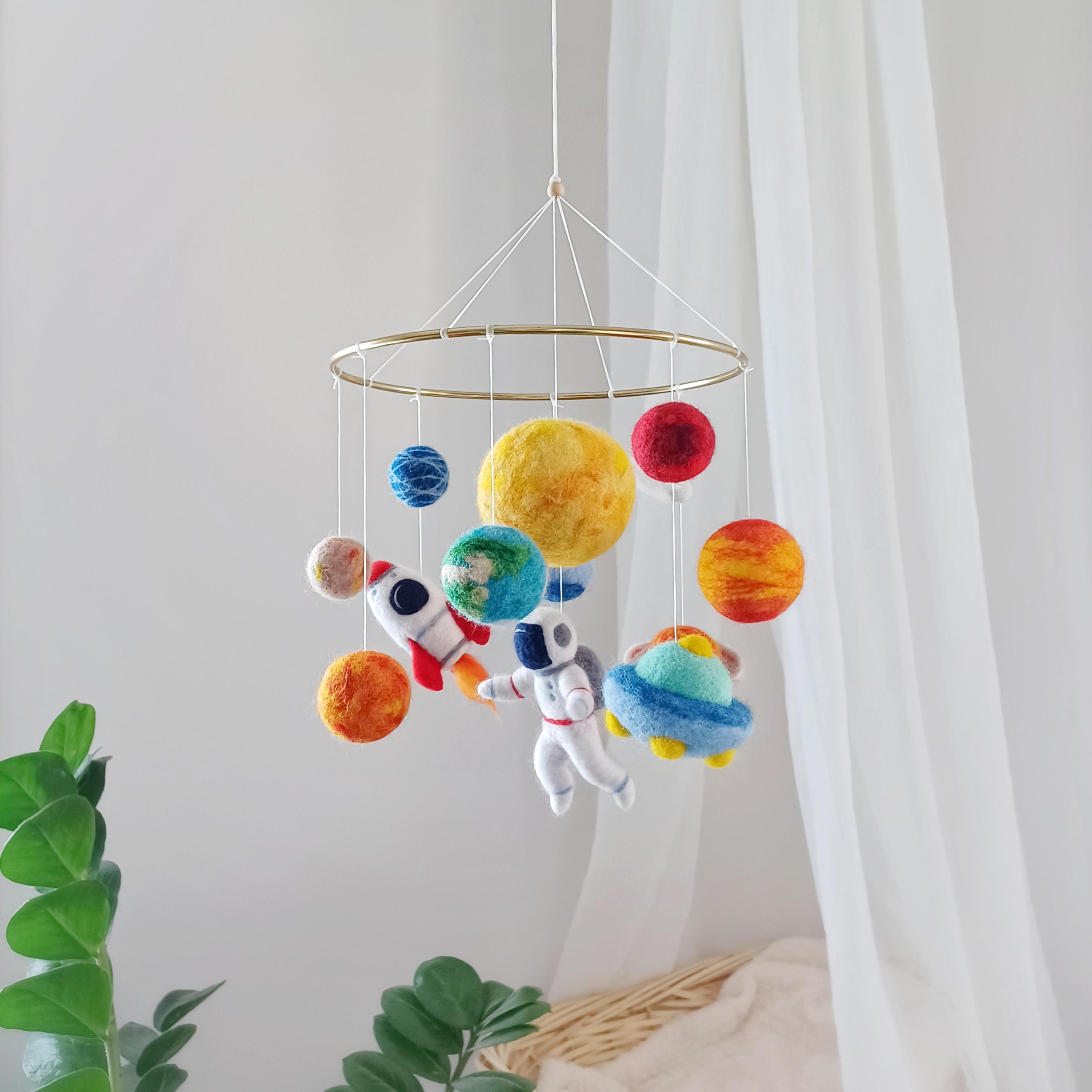 Solar System Mobile Nursery Hanging Space Baby Mobile Boy Planet Mobile ...