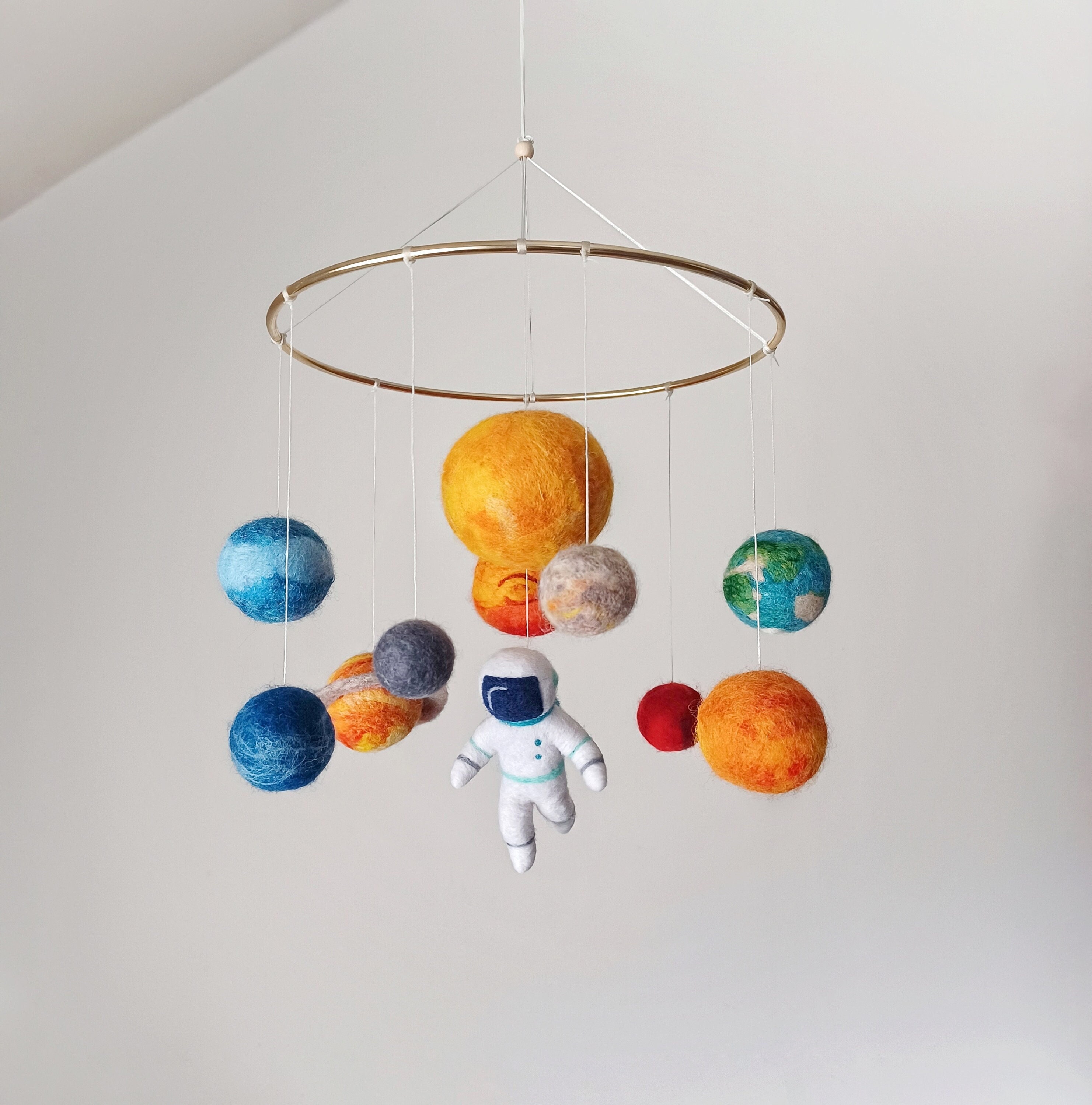 Solar System Mobile Crib Space Mobile for Nursery Planet Mobile Space ...