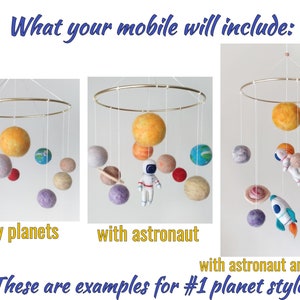 Solar System Mobile Crib Pastel Space Mobile Nursery Planet Mobile Baby ...