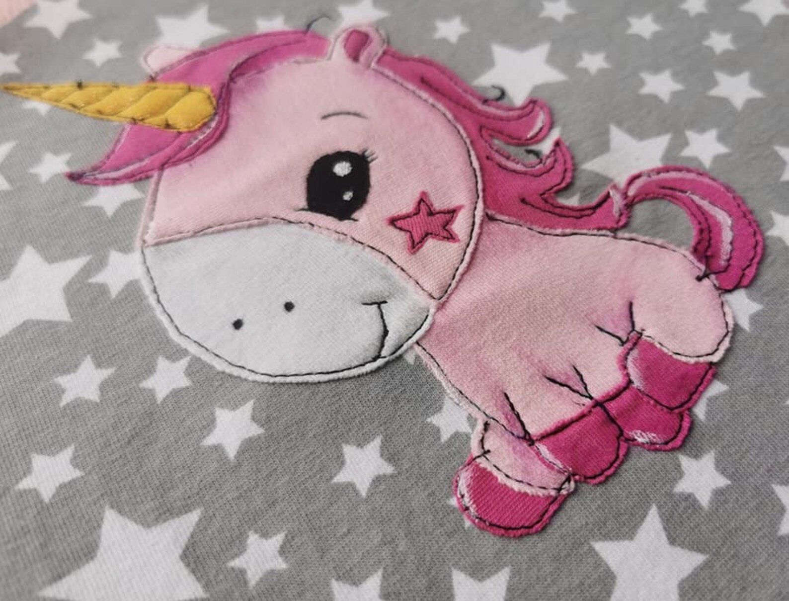 Applikationsvorlage Süsse Einhorn - Etsy Singapore