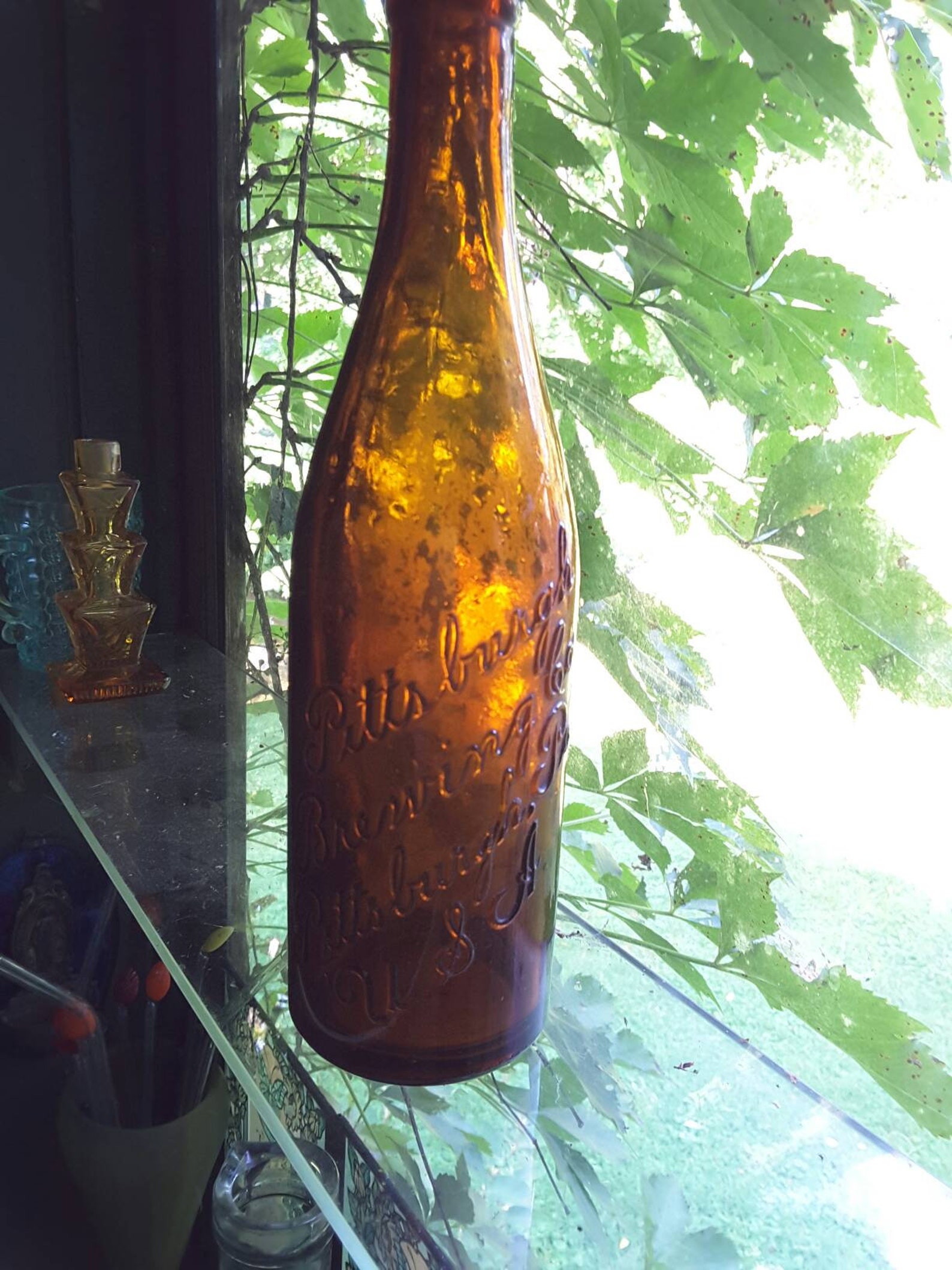 Old Pittsburgh Brewing Co. Glass bottle Etsy