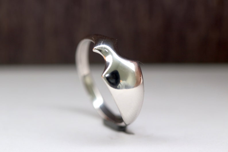 Sterling silver ring Minimalist silver ring Simple silver ring Stackable modern ring Statement ring Stacking ring Wire ring silver jewelry