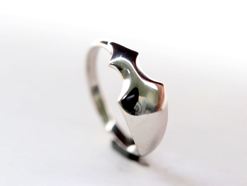 Sterling silver ring Minimalist silver ring Simple silver ring Stackable modern ring Statement ring Stacking ring Wire ring silver jewelry