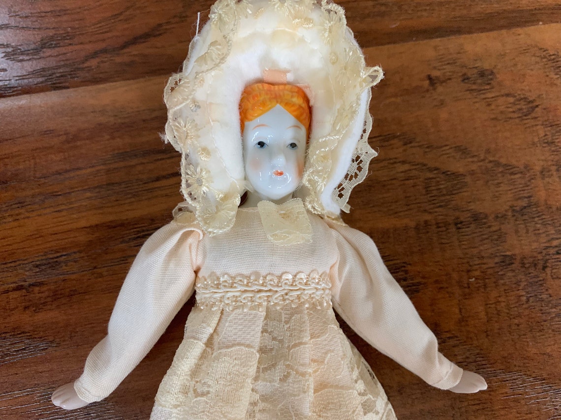 Vintage Silvestri Porcelain Doll Ornament 9 Etsy