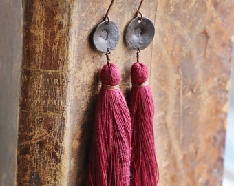 LISA deep red - earrings