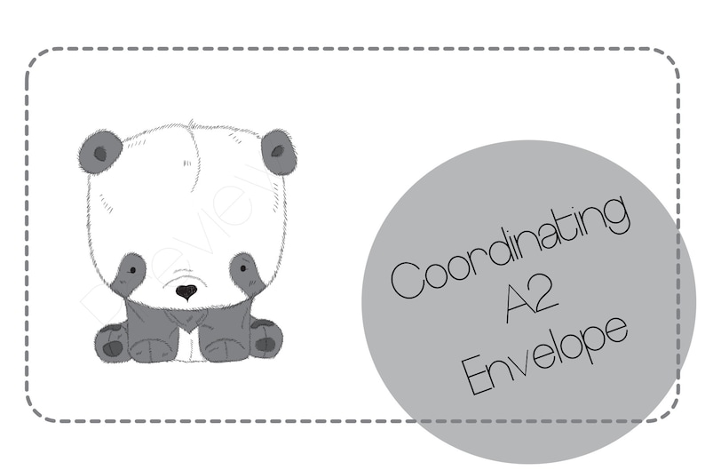 Panda Pencil Art for Pen Pals and Snail Mail Writing Paper Custom Available Cute Stationery Letter Set