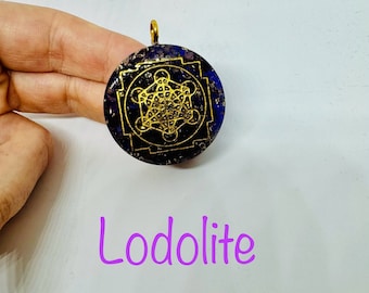 Lodolite - metatron symbol - stone of shaman and liberation