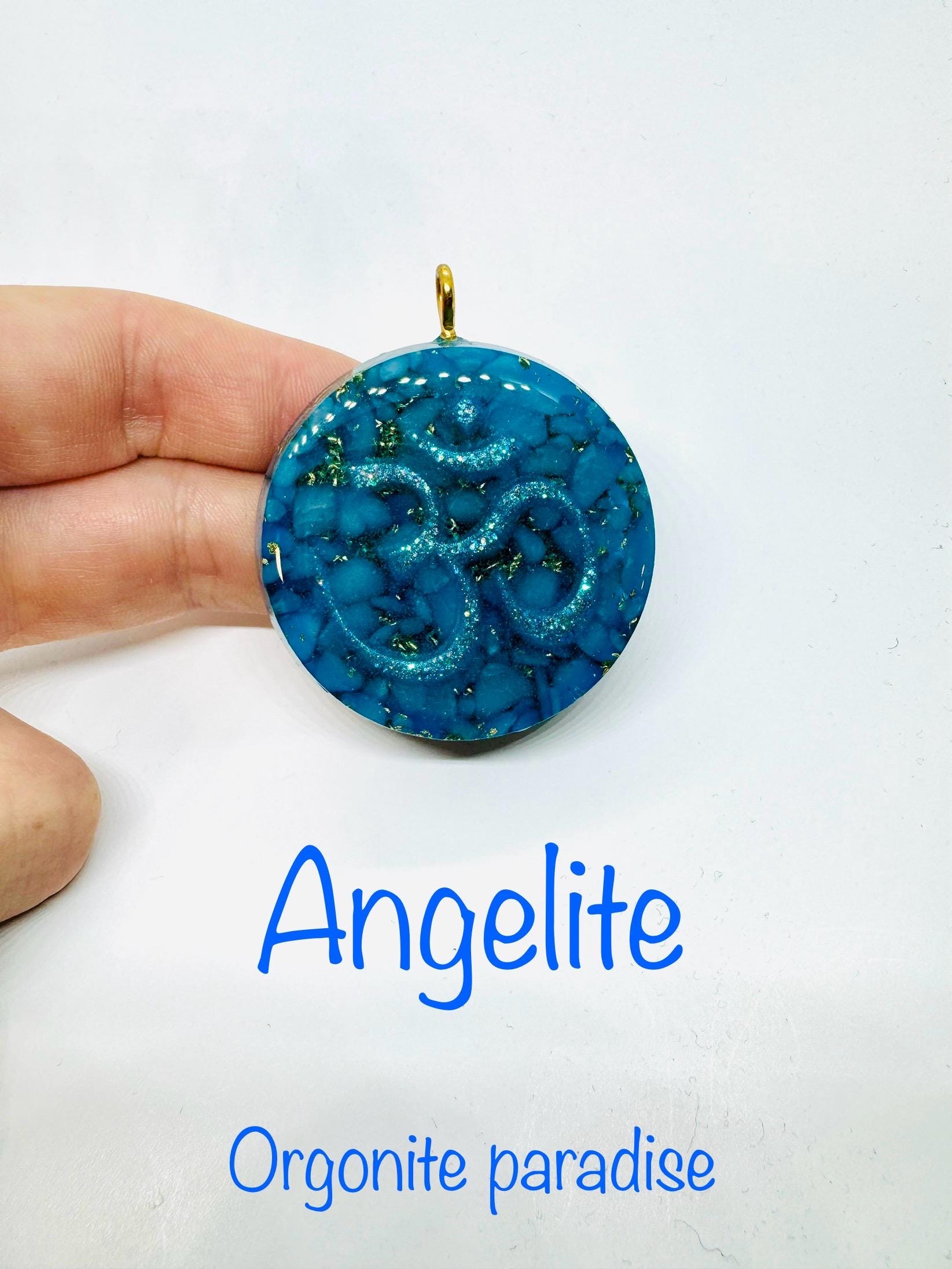 angelite - contato com anjos símbolo om