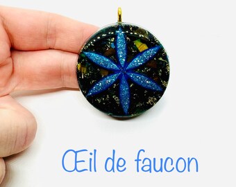 Oeil de faucon- symbole graine de vie     effet diamant lustré - améliore les factultés visuelle et atténue les crises de nervosité