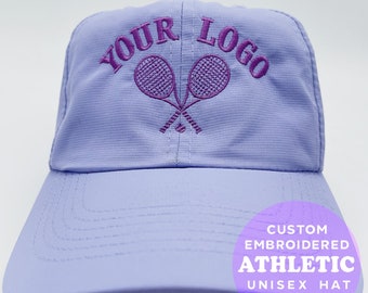 Personalized Performance Cap , Custom Embroidered Hat , Tennis Golf Cap , Workout Fitness , Athletic Gift , Custom Logo Athlete Baseball Hat