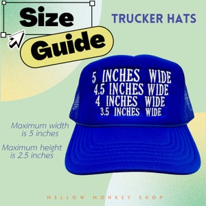 Custom Embroidered Trucker Hat , Personalized Foam Cap , Trendy Trucker Mesh , Bachelorette Gift , Small business Merch , Retro style hat image 7
