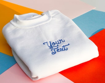 Toddler Custom Embroidered Sweatshirt , Kids Monogrammed sweatshirt , Personalized Toddler Gift , Gift For Toddler, Kids Embroidery Clothing