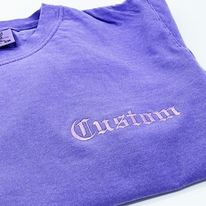 Embroidered shirt , Custom adult unisex embroidery , Custom Logo Shirt , Personalized Embroidered T-Shirt, Short Sleeve Embroidered Tee