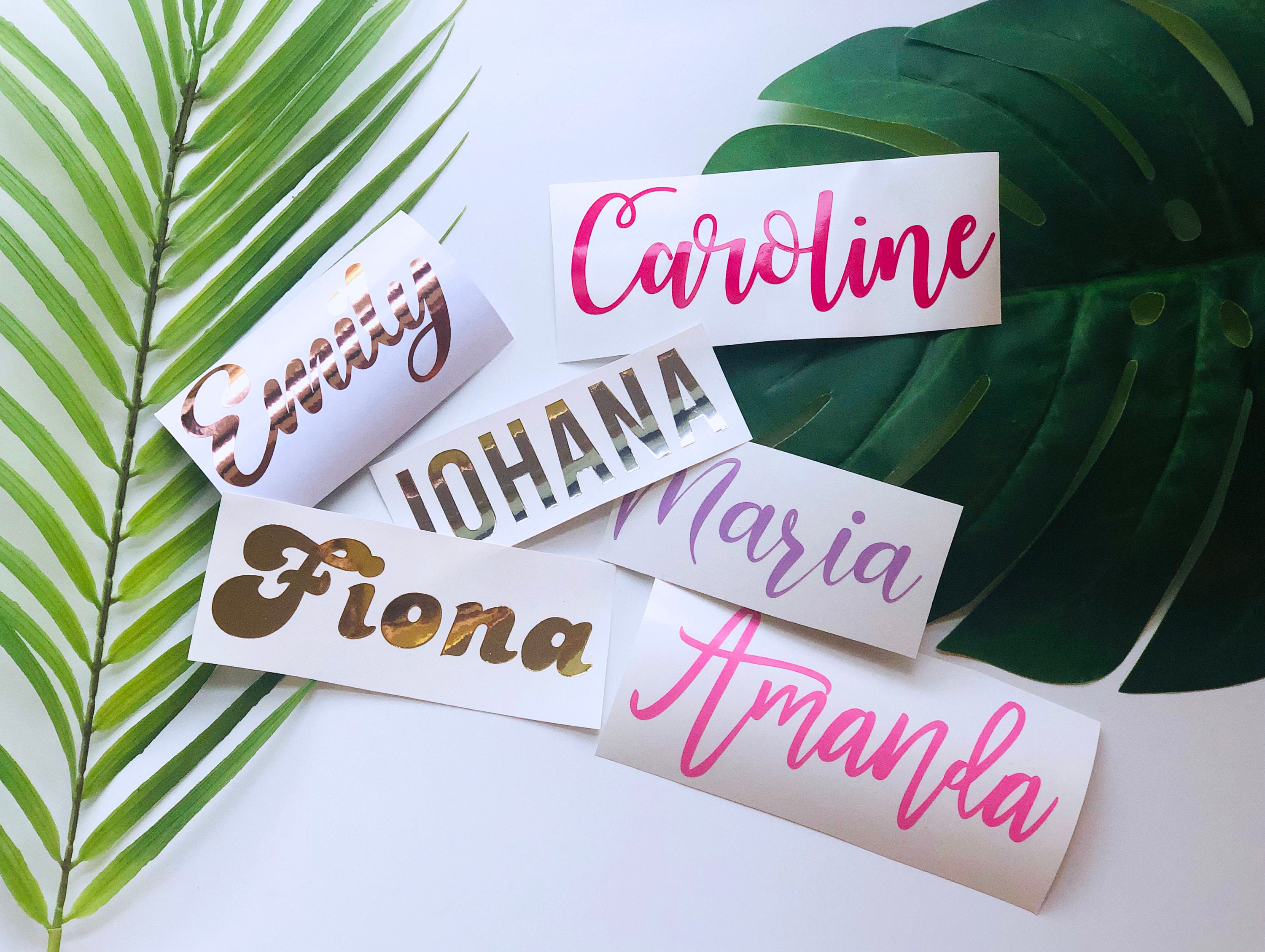 Name Decal , Name Sticker , Custom Name Decal , Vinyl Decal , Car Dec…
