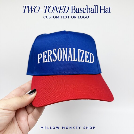 Custom Two Tone Structured Baseball Hat , Personalized  display picture 1