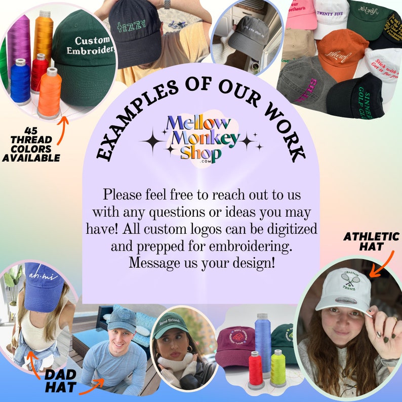 Custom Embroidered Trucker Hat , Personalized Foam Cap , Trendy Trucker Mesh , Bachelorette Gift , Small business Merch , Retro style hat image 9