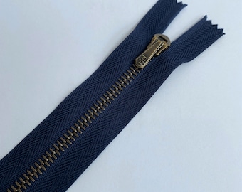 Navy Eco-Recycled Zip by RiRi