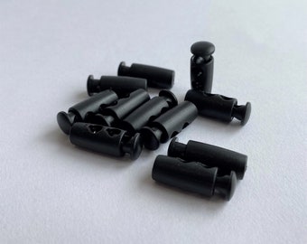 10 pieces 22mm Eco cord stoppers made from recycled waste plastic