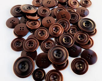 Sustainable Brown Corozo Nut &#39;Oxford&#39; Suit buttons