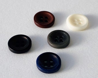 10 pcs - 11mm 'Warwick' Corozo shirt buttons