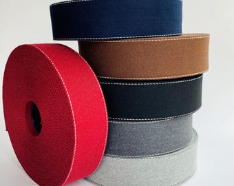 Correa de cinturón de 40 mm de algodón reciclado y poliéster reciclado