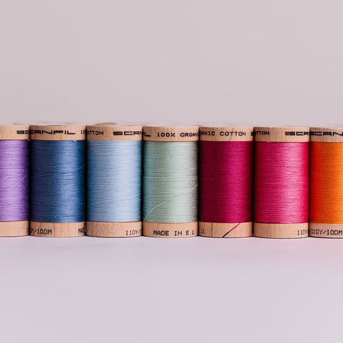 Scanfil Organic Cotton Sewing Thread Etsy