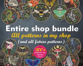 Entire Shop cross stitch patterns PDF, Whole store sale, Entire store Bundle, Lifetime access to all patterns, Digital download PDF