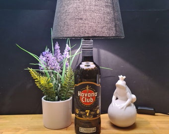 H A V A N A Club Anejo 7 Jahre - Flaschenlampe, Bottle Lamp 0,7 l - Upcycling Made in Germany