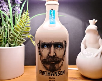 KNUT HANSEN Gin Lampe aus Hamburg, Bottle Lamp - Handmade UNIKAT Upcycling