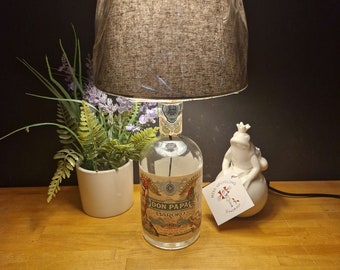 DON PAPA Rum Flaschenlampe, Bottle Lamp 0,7 l - Handmade UNIKAT Upcycling