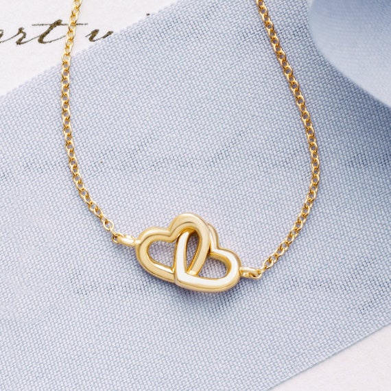 14K Gold Interlocking Heart Necklace 14K Gold Interlocking Heart Necklace