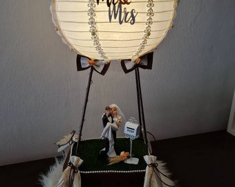 Money gift wedding hot air balloon