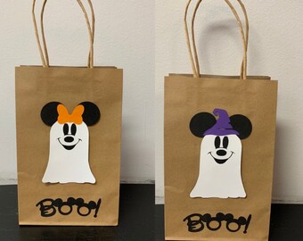 Mickey & Minnie Halloween Favor Bags (Set of 6)