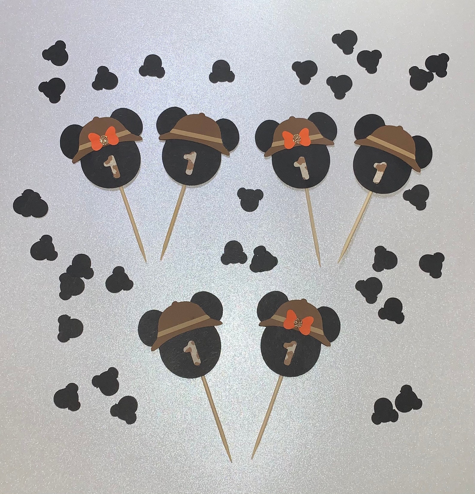 safari minnie cupcake toppers