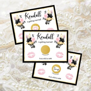 JEU DE DOUCHE Nuptiale, jeu à gratter, cartes à gratter, personnalisé, jeu de douche
