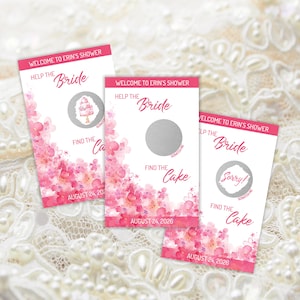 JEU DE DOUCHE Nuptiale, jeu à gratter, cartes à gratter, personnalisé, jeu de douche