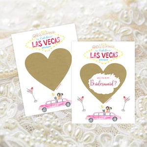 PROPOSITION DE DEMANDE D'HONNEUR, Las Vegas, proposition de demoiselle d'honneur, proposition de mariage, carte à gratter, mariage à Las Vegas