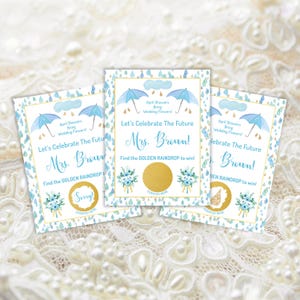 JEU DE DOUCHE Nuptiale, jeu à gratter, cartes à gratter, personnalisé, jeu de douche