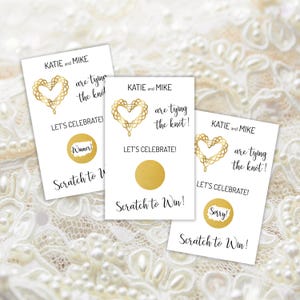 JEU DE DOUCHE Nuptiale, jeu à gratter, cartes à gratter, personnalisé, jeu de douche