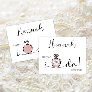 DEMANDE DE DEMANDE DE DEMEURE D'HONORABLE, Proposition de demoiselle d'honneur, Proposition de mariage, Carte à gratter, Proposition de demoiselle d'honneur